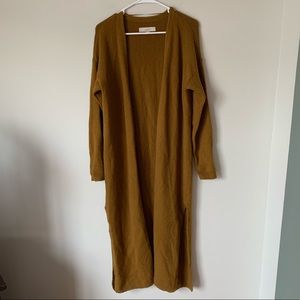 Loft full body length cardigan sweater brown